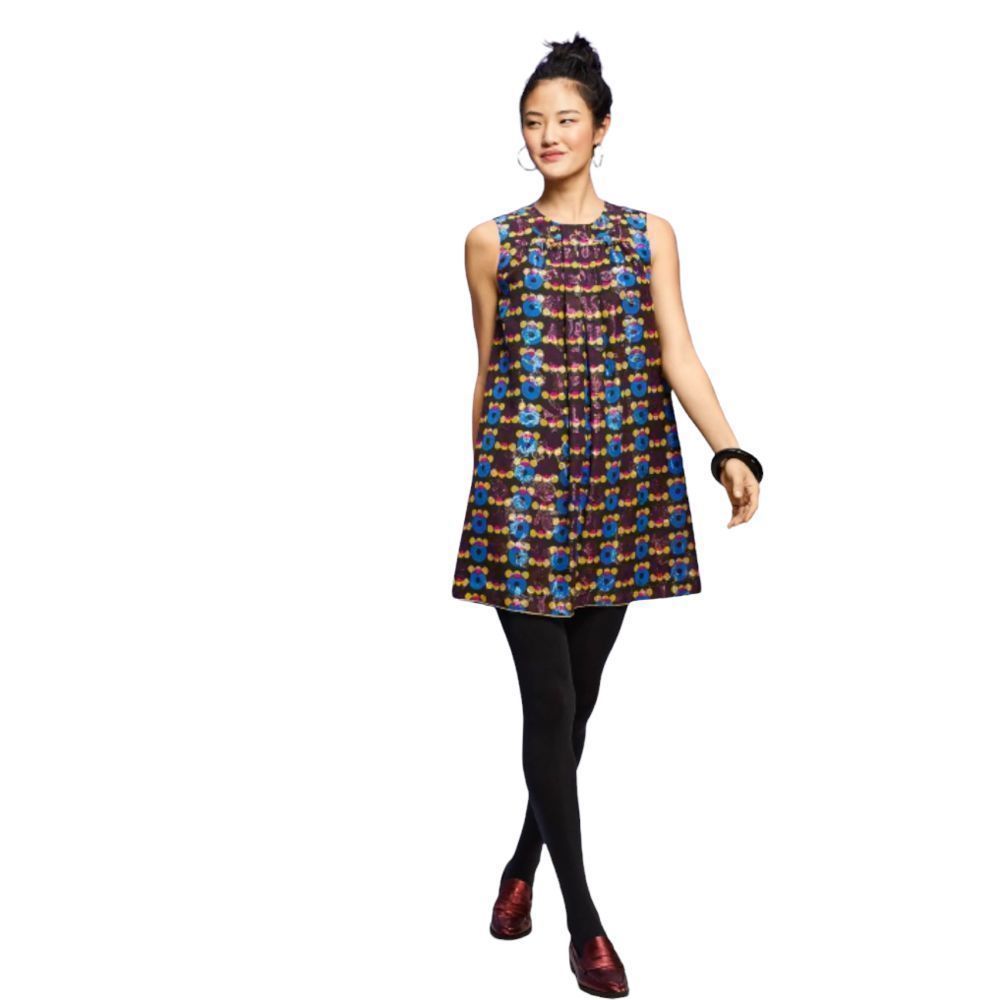 Anna Sui X Target 20th Anniversary Collection Metallic Shift Dress Small NWT
